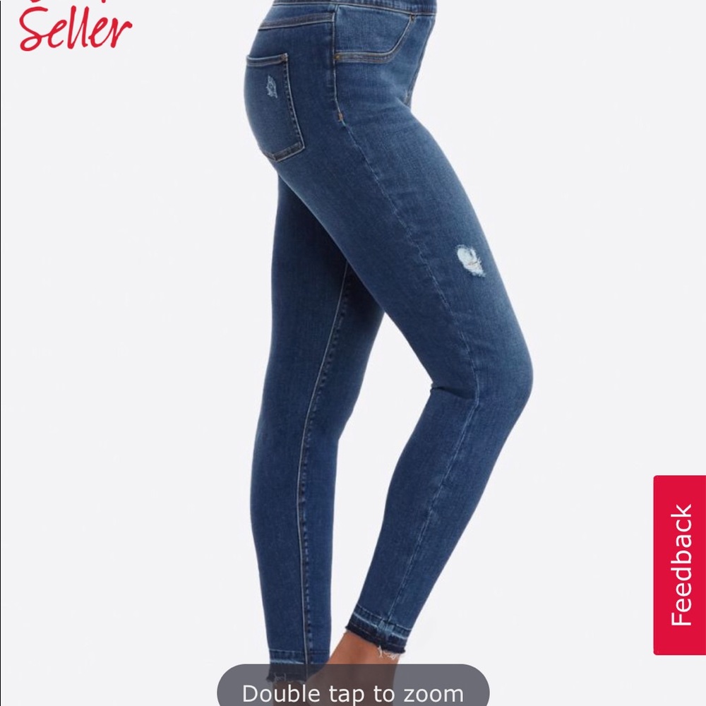 NWOT SPANX RAW EDGE SKINNY JEANS S/P - Picture 4 of 5